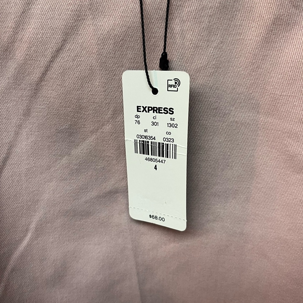 Express Light Pink High Waist Shorts - Picture 5 of 9